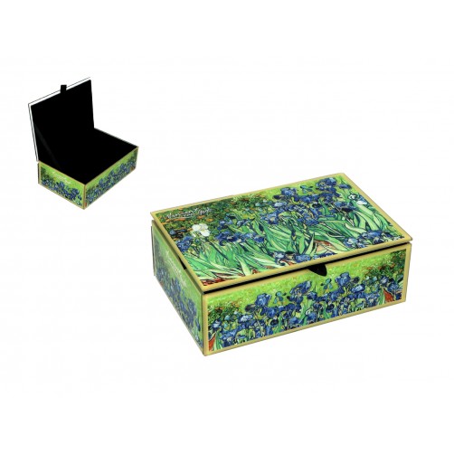 Szkatułka szklana na biżuterię - V. van Gogh, Irysy (CARMANI) 195-9022 Szkatułka szklana na biżuterię - V. van Gogh, Irysy (CARMANI) 195-9022