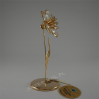 Złota figurka kwiatuszek z kryształkami swarovskiego 122-0123