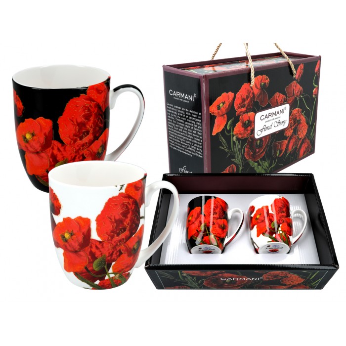 Kpl. 2 kubków - Floral story (CARMANI) 840-7003