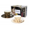 Zestaw 2 filiżanek espresso - G. Klimt, Drzewo życia (białe i czarne tło) (CARMANI) 532-0307