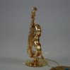 Złota figurka skrzypce z kryształkami swarovskiego 122-0025
