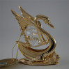 Złota figurka łabędź z kryształkami swarovskiego 122-0007