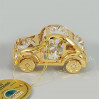 Złota figurka VW garbus z kryształkami swarovskiego 122-0089