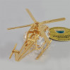 Złota figurka helikopter z kryształkami swarovskiego 122-0078