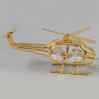 Złota figurka helikopter z kryształkami swarovskiego 122-0078