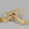 Złota figurka samolot z kryształkami swarovskiego 122-0077