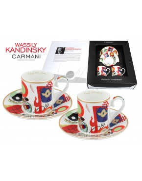 Kpl. 2 filiżanek espresso - Wassily Kandinsky, Muses (CARMANI) 046-0109