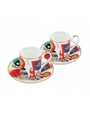Kpl. 2 filiżanek espresso - Wassily Kandinsky, Muses (CARMANI) 046-0109
