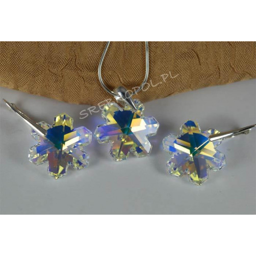 Komplet SNOWFLAKE SWAROVSKI - CRYSTAL AB 20.0MM