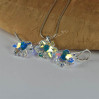 Komplet SNOWFLAKE SWAROVSKI - CRYSTAL AB 20.0MM