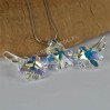 Komplet SNOWFLAKE SWAROVSKI - CRYSTAL AB 20.0MM