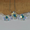Komplet SNOWFLAKE SWAROVSKI - CRYSTAL AB 20.0MM