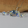 Komplet HEART SWAROVSKI - CRYSTAL AB 28.0MM