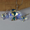 Komplet HEART SWAROVSKI - CRYSTAL AB 28.0MM