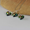 Komplet HEART SWAROVSKI - VITRAIL MEDIUM 14.0MM