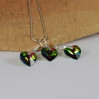 Komplet HEART SWAROVSKI - VITRAIL MEDIUM 14.0MM