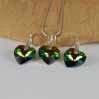 Komplet HEART SWAROVSKI - VITRAIL MEDIUM 14.0MM