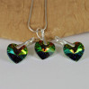 Komplet HEART SWAROVSKI - VITRAIL MEDIUM 14.0MM