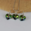 Komplet HEART SWAROVSKI - VITRAIL MEDIUM 14.0MM