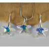 Komplet STARFISH SWAROVSKI - CRYSTAL AB 16.0MM