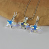 Komplet STARFISH SWAROVSKI - CRYSTAL AB 16.0MM