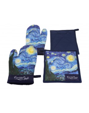 Kpl. Łapka i rękawica kuchenna - V. van Gogh, Gwiaździsta Noc (CARMANI) 023-5312