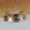 Komplet BALL SWAROVSKI - CRYSTAL BLUE AB 30.0MM