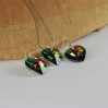 Komplet HEART SWAROVSKI - VITRAIL MEIDUM 18.0MM
