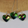 Komplet HEART SWAROVSKI - VITRAIL MEIDUM 18.0MM