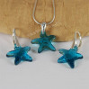 Komplet STARFISH SWAROVSKI - INDICOLITE 16.0MM