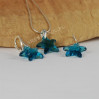 Komplet STARFISH SWAROVSKI - INDICOLITE 16.0MM