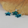 Komplet STARFISH SWAROVSKI - INDICOLITE 16.0MM