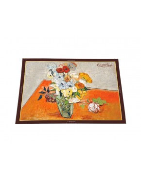 Podkładka na stół - V. van Gogh, Róże i zawilce (CARMANI) 023-0512