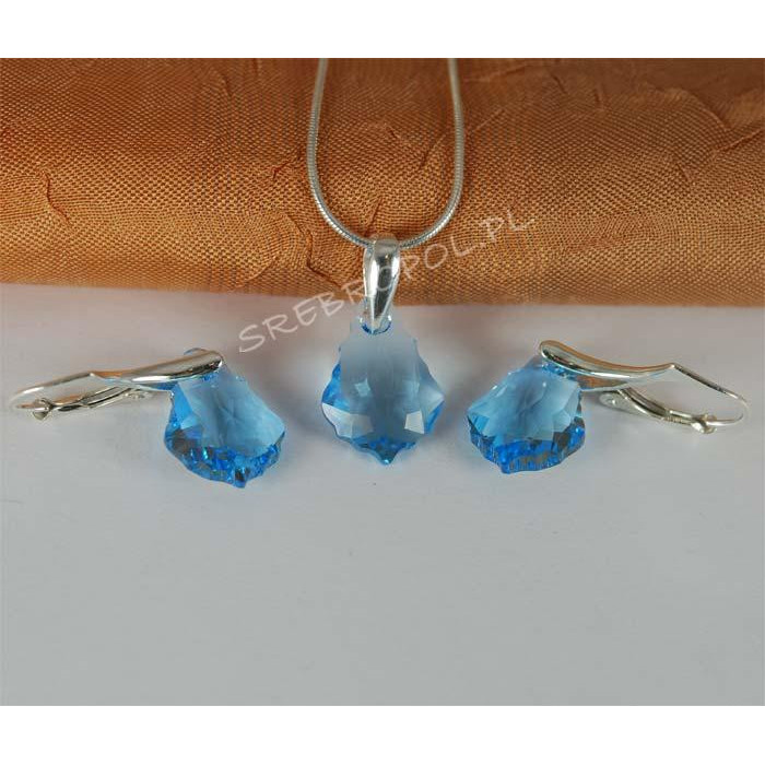 Komplet BAROQUE - AQUAMARINE 16.0MM
