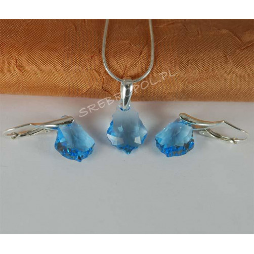 Komplet BAROQUE - AQUAMARINE 16.0MM