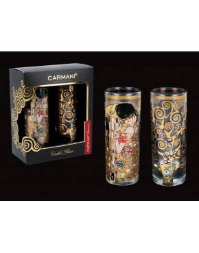 Kpl. 2 kieliszków do wódki - G. Klimt. Pocałunek + Drzewo (CARMANI) 841-3124
