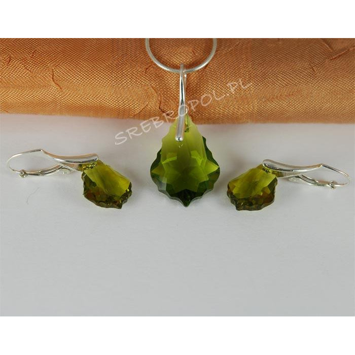 Komplet BAROQUE - OLIVINE 22.0MM