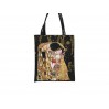 Torba śniadaniowa - G. Klimt, Pocałunek i Drzewo życia (czarne tło) (CARMANI) 021-9174