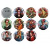 Kpl. 10 przypinek - Mix, F. Kahlo (CARMANI) 028-0030