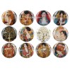Kpl. 12 przypinek - Mix, G. Klimt (CARMANI) 028-0020