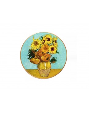Obrazek okrągły - V. van Gogh, Słoneczniki (CARMANI) 262-9429