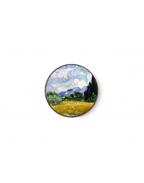 Obrazek okrągły - V. van Gogh, Pole pszenicy z cyprysami (CARMANI) 262-9401