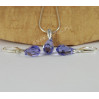 Komplet DROP SWAROVSKI - TANZANITE 15.0MM