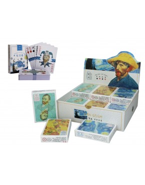 Kpl. 18 tali kart - V. van Gogh, Słoneczkiki, Gwiaździsta Noc, Autoportret. 021-6010