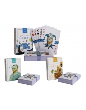 Kpl. 18 tali kart - V. van Gogh, Słoneczkiki, Gwiaździsta Noc, Autoportret. 021-6010