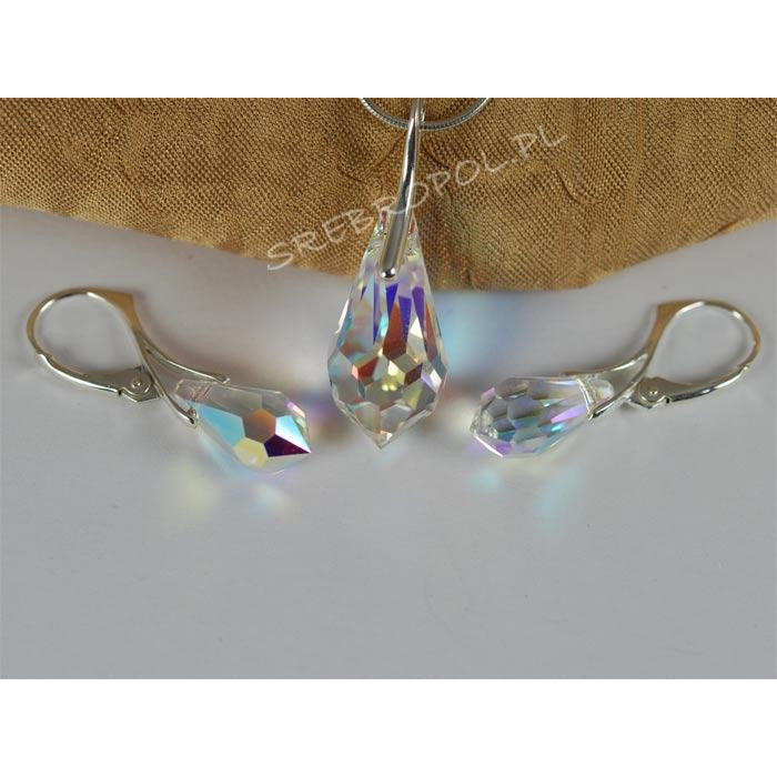 Komplet DROP SWAROVSKI - CRYSTAL AB 22.0MM