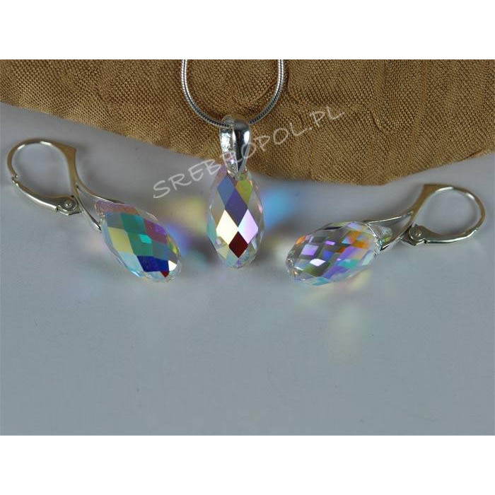 Komplet BRIOLETTE SWAROVSKI - CRYSTAL AB 17.0MM