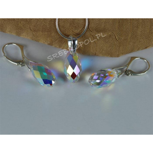 Komplet BRIOLETTE SWAROVSKI - CRYSTAL AB 17.0MM