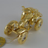 Złota figurka quad z kryształkami swarovskiego 122-0161