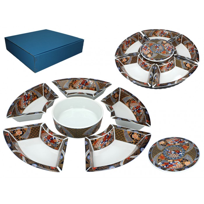 Naczynie ceramiczne do serowania przekąsek - Lazy Suzan 242-9001